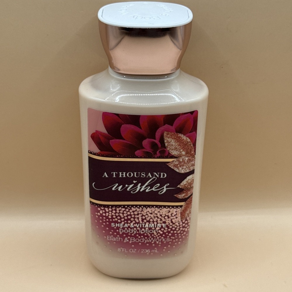 Bath &‎ Body Works A Thousand Wishes Body Lotion Shea & Vitamin E 8 Fl oz NEW